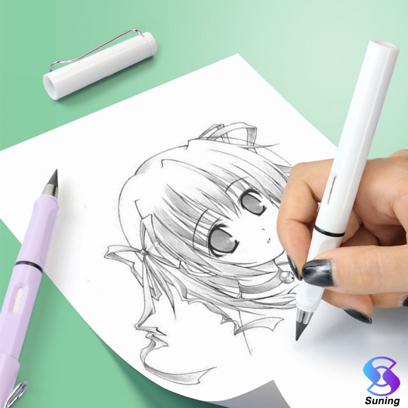 Pensil Pencil Tanpa Batas HB Tidak Perlu Diasah Lagi Pensil Ajaib Sketsa Lukis Art