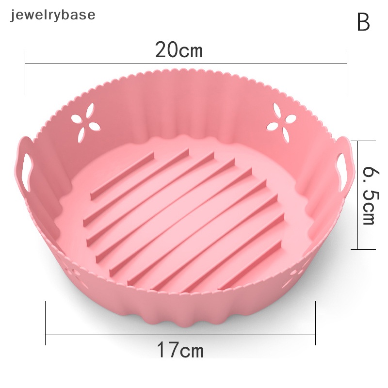 [jewelrybase] Air Fryer Silicone Pot Baking Non-Stick Reusable Oven Liner Tray Keranjang Lipat Butik