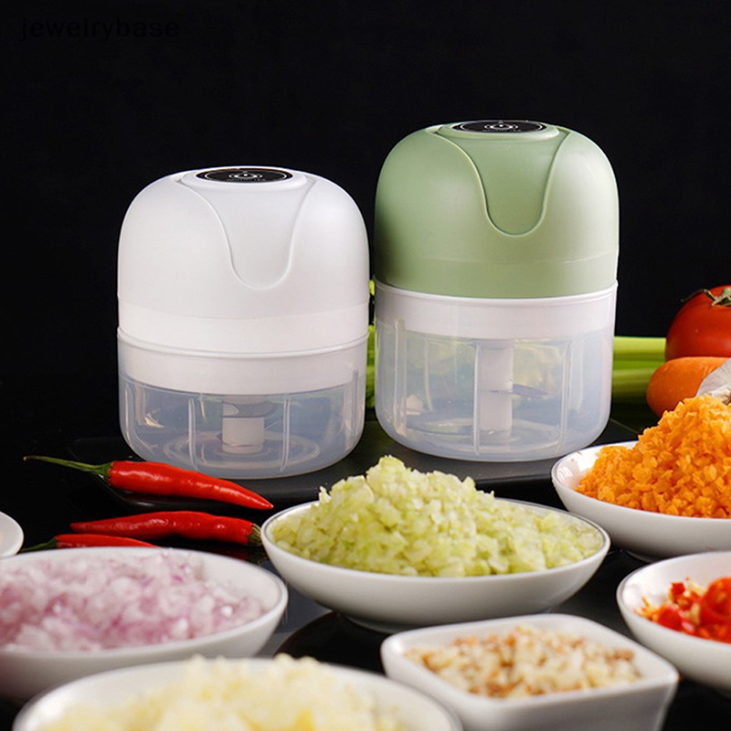 [jewelrybase] Rechargable Garlic Chopper Pasta Mesin Penggiling Daging Mincer Crusher Masher Boutique