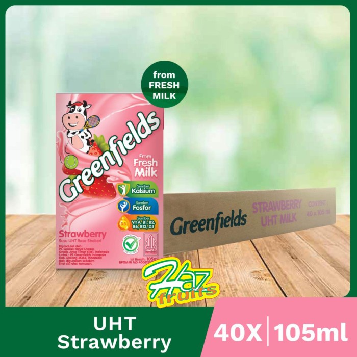 

Susu UHT Greenfields Strawberry 105ml x 40 (1 Karton)