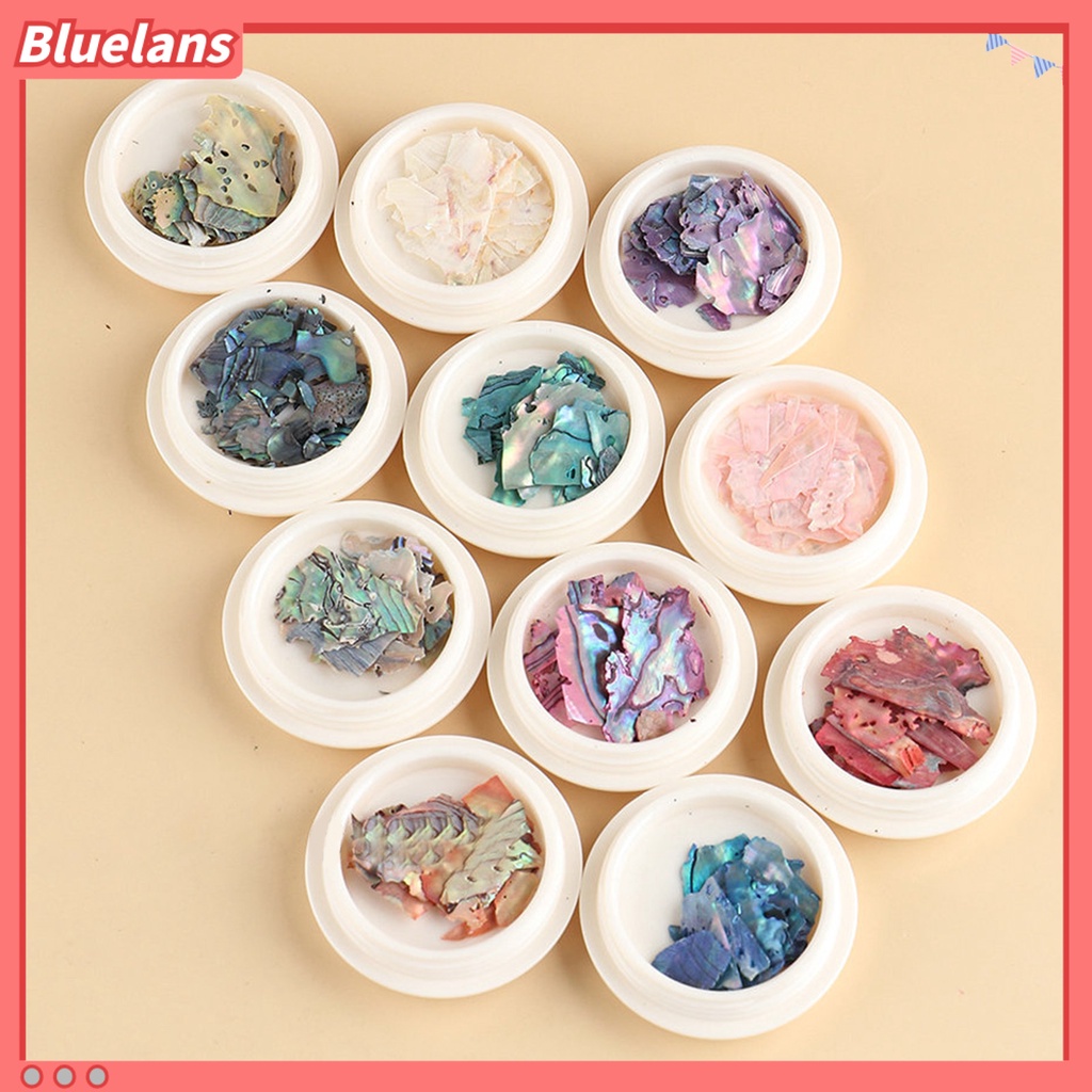 [BLM] 1kotak Manicure Decor Bentuk Tidak Teratur Berkilau Warna Vibrant Tekstur 3D Mudah Diterapkan Dekoratif Menawan Glitter Fragmen Nail Art Payet Dekorasi Perlengkapan Kuku