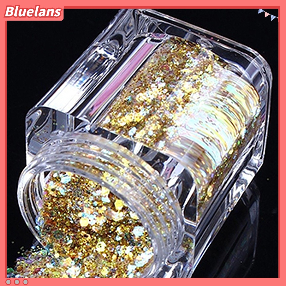 [BLM] Fashion Glizty Bubuk Kuku Debu DIY Nail Art Sequin Powder Glitter Slices