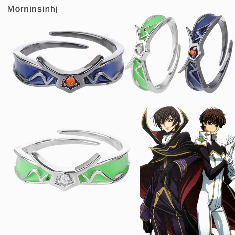 Mornin Anime Kode Geass Cincin Lelouch Adjustable Cosplay Unisex Pasangan Kekasih Rings Prop Perhiasan Hadiah Aksesoris id