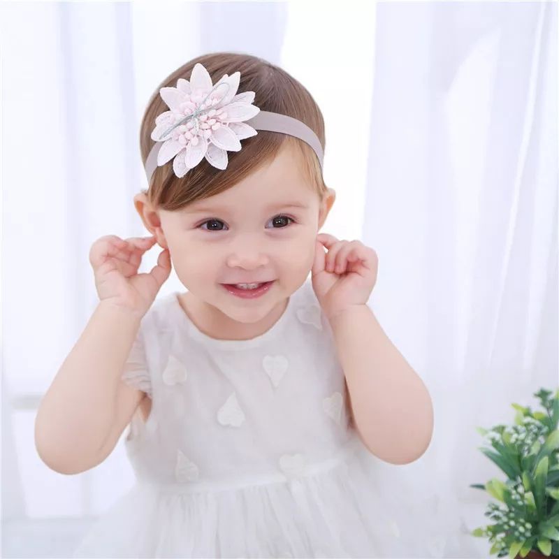 (Pimenova) bandana teratai lottus bayi anak baby headband