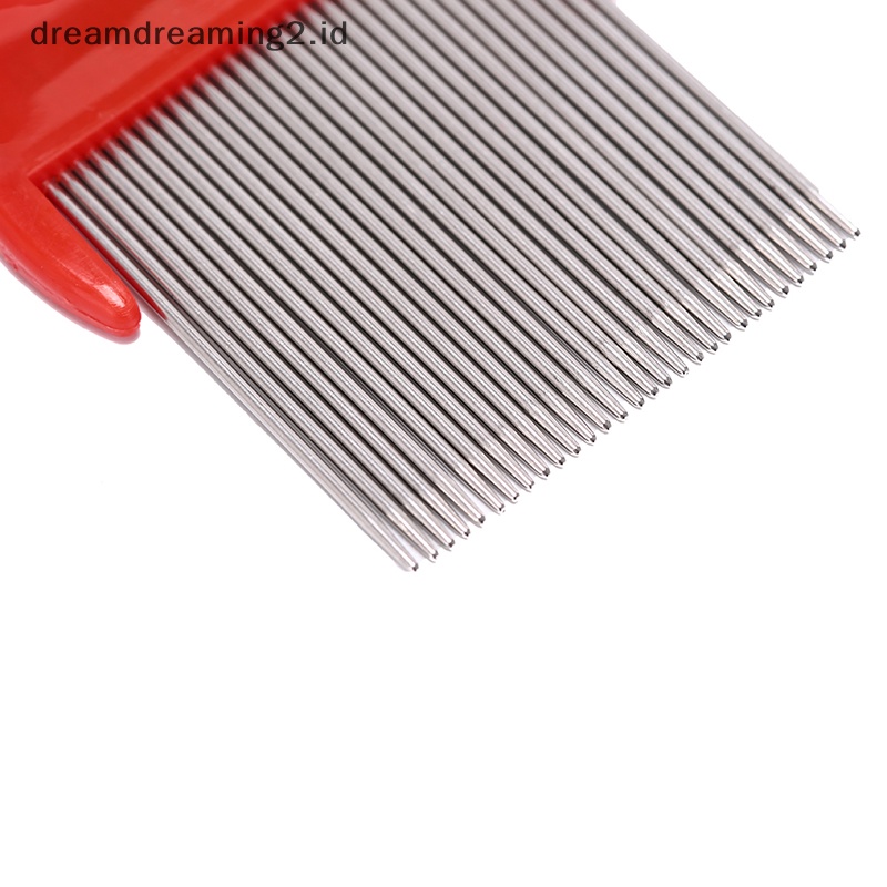 (drea) Sisir stainless steel Untuk Deteksi Kutu Kepala Sisir cootie Kutu Hewan Peliharaan Anak //