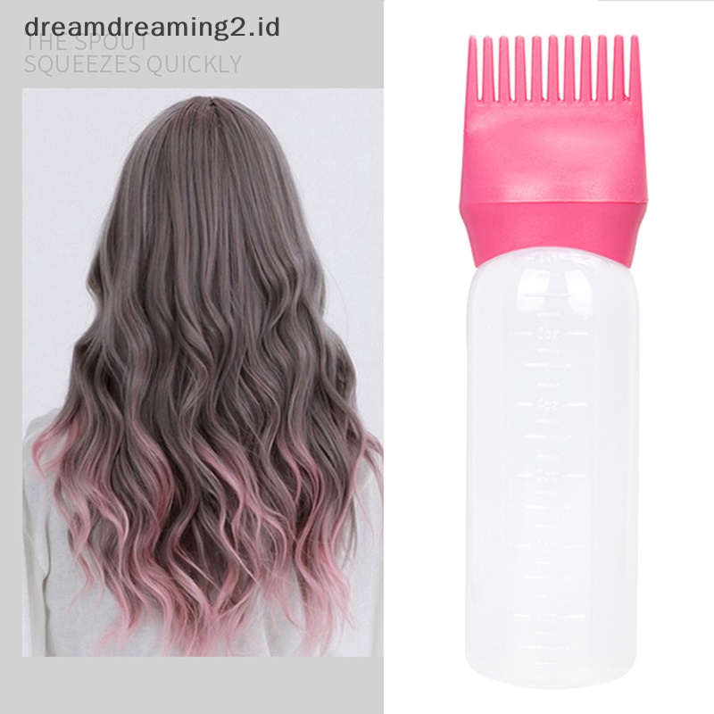 (drea) Botol Shampo Pewarna Rambut 120ml Aplikator Pewarna Pewarna Brush Pembersih Rambut //