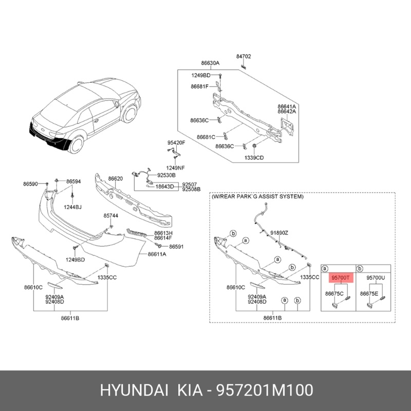 Cre Compatible Untuk Hyundai-Kia 957201M100 95720-1M100 Sensor Bantuan Parkir Jarak PDC Ultrasonik Car Auto Accesso