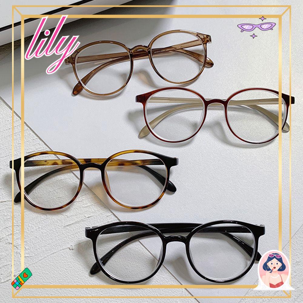 Lily Myopia Kacamata Anti-Letih Wanita Fashion Perlindungan Radiasi Optik Spectacles Eyewear