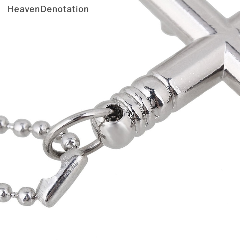 [HeavenDenotation] Salib Yesus 6mm Drum Kunci Dengan Rantai Kalung Drum Tuning Key Metal Tuning Wrench HDV