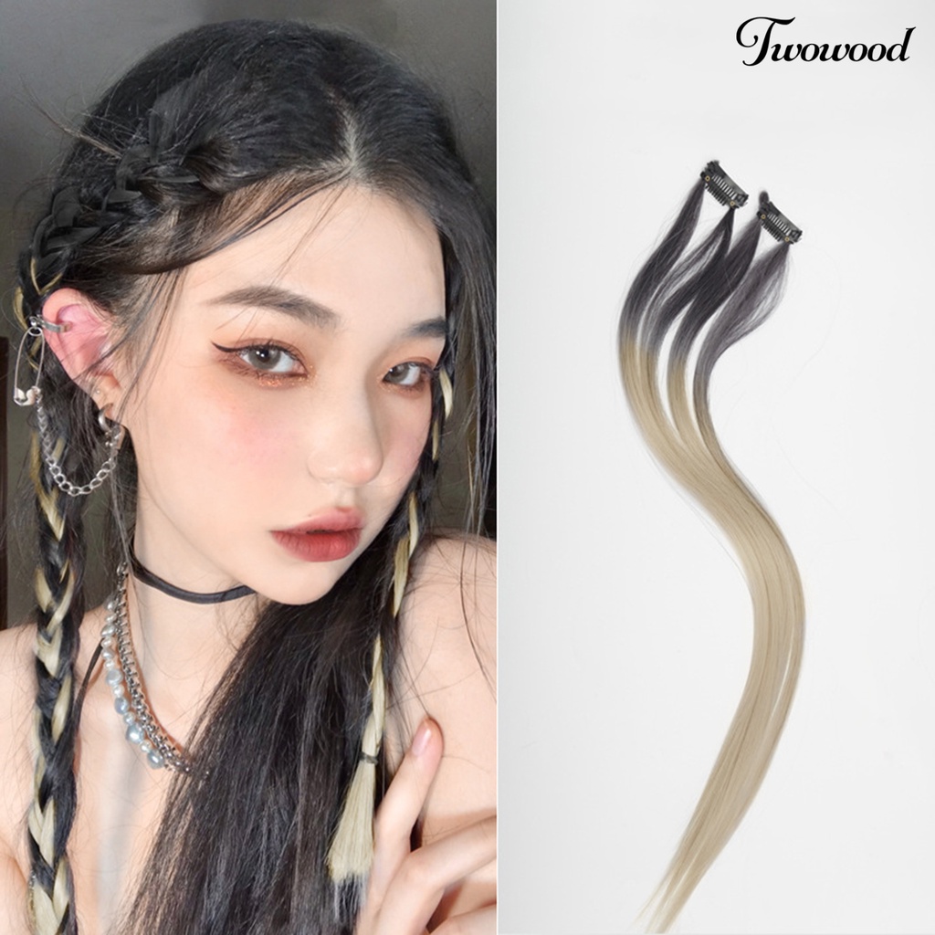 Twowood Invisible Extensions Hair Adjustable One-piece Ringan Simulasi Rambut Ekstensi Seamless Untuk Wanita