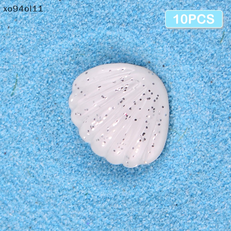 Xo 10PCS Aquarium Mini Resin Lucu Multicolor Hewan Bintang Laut Mikro Lanskap Ornamen Shell Sea View Ikan Aquarium Dekorasi OL
