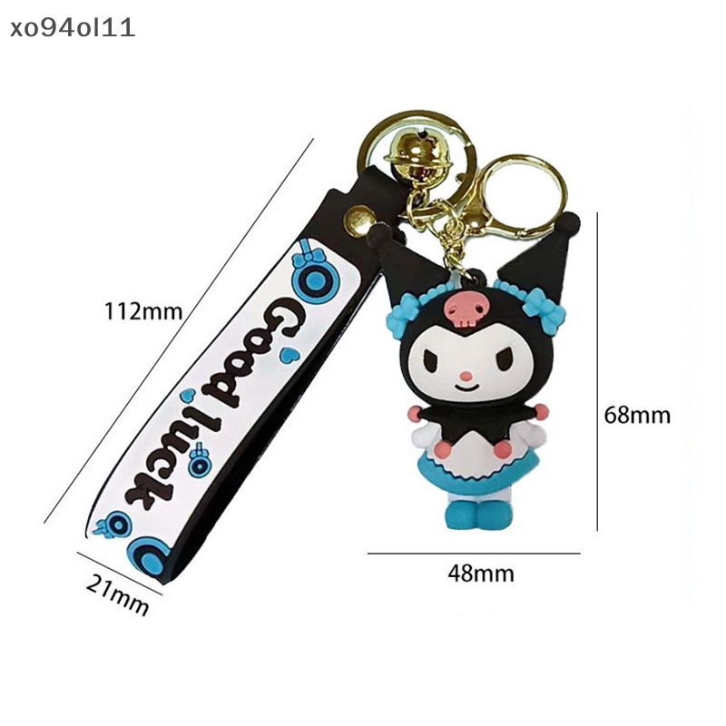 Xo Sanrio Gantungan Kunci Lucu Kuromi Melody Keyring Kawaii Fashion Cross-Dressing Boneka Telepon Ransel Liontin Untuk Hadiah Ulang Tahun Gadis OL