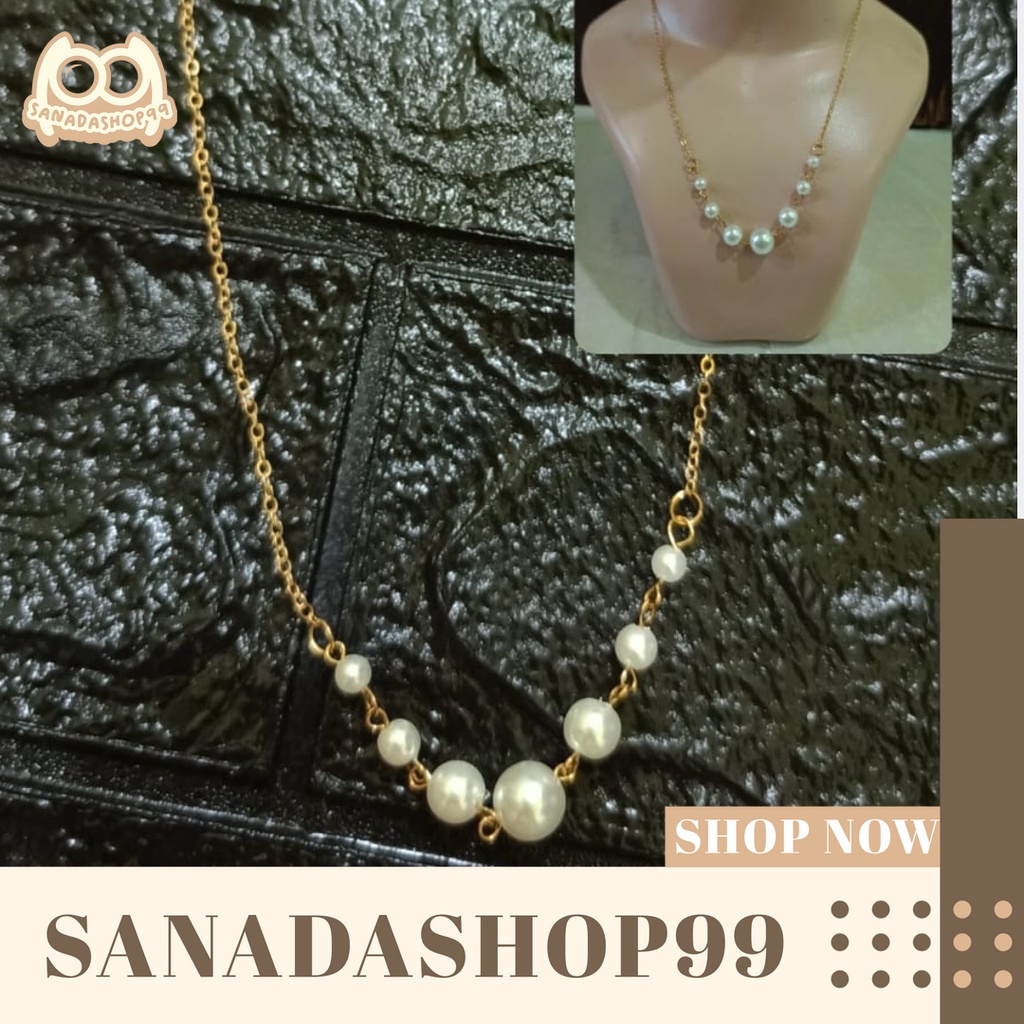 (ACC98) Kalung Mutiara Kalung Fashion Korean Style Kalung Wanita