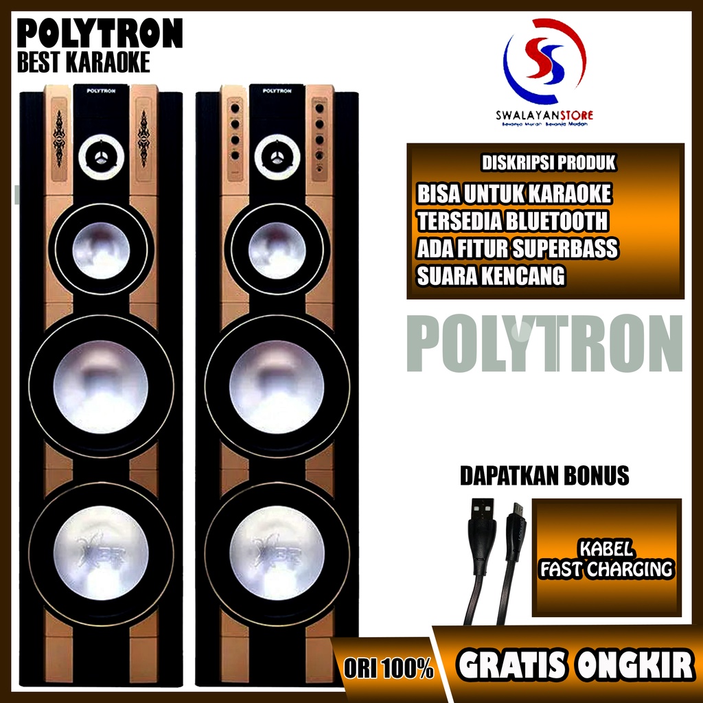 Khusus Jatim Speaker Polytron PAS 69 Garansi Resmi [ Bluetooth + USB ]