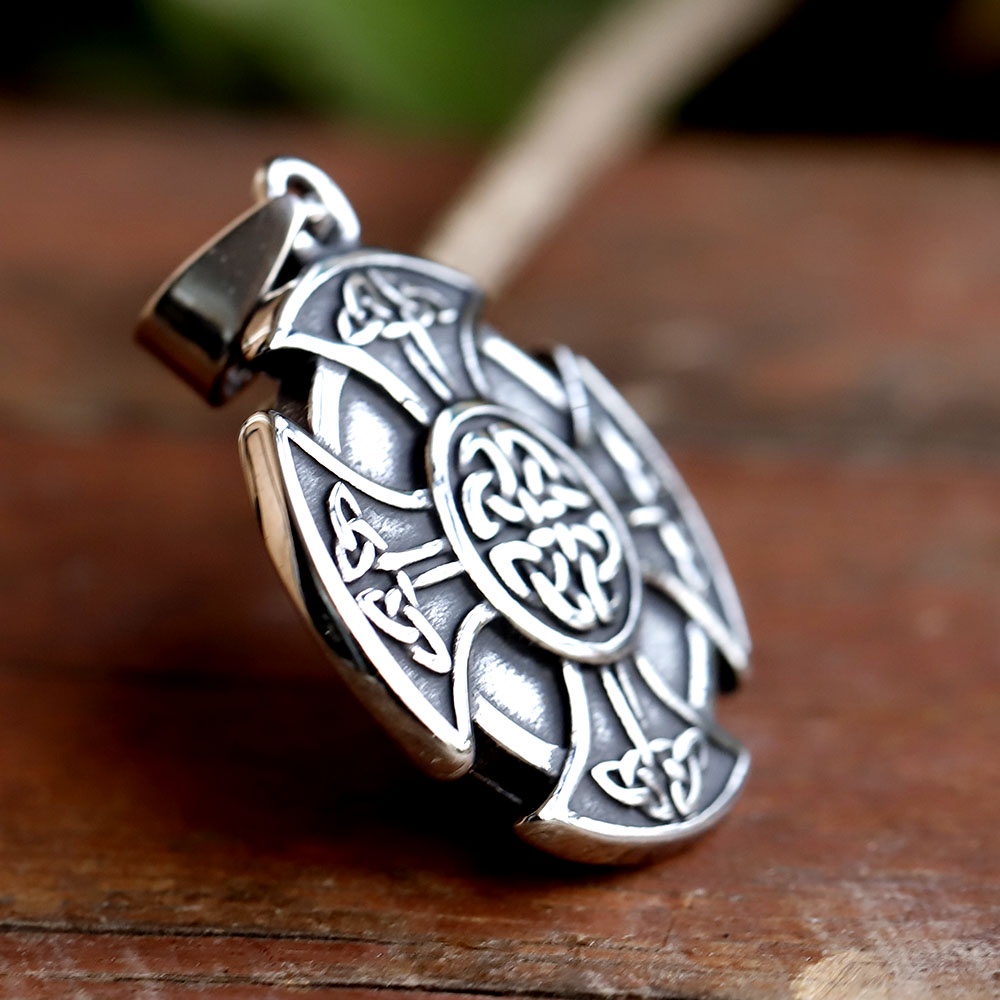 New Fashion Norse Viking Valknut Celtic Cross Kalung Rantai Perhiasan