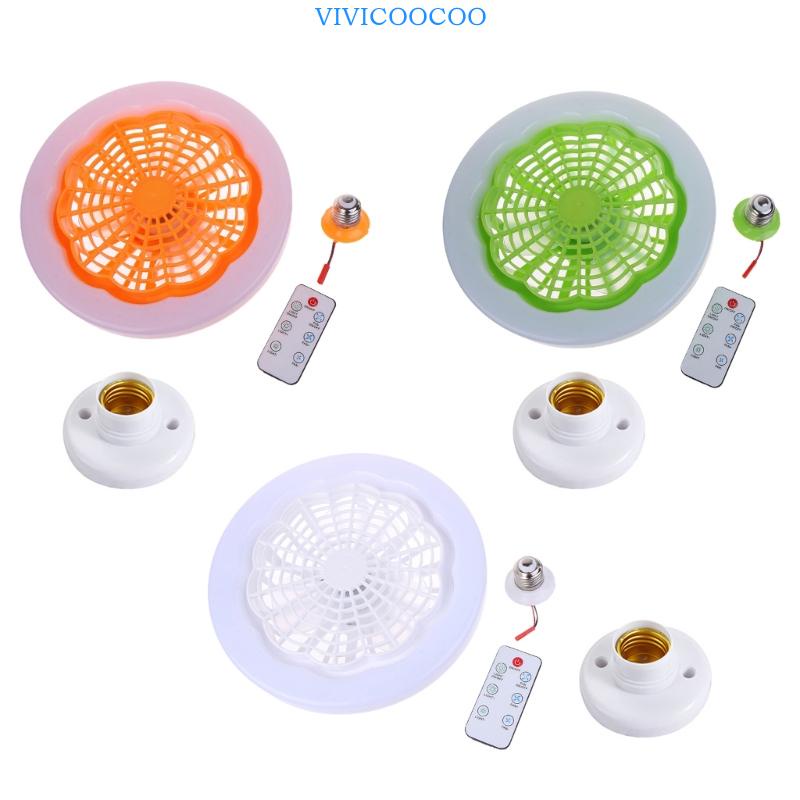 Vivi 2-in-1 Kipas Angin Lampu E27 LED Light 30W Ceiling Fan Atur Kecepatan Angin +E27 Lampholder