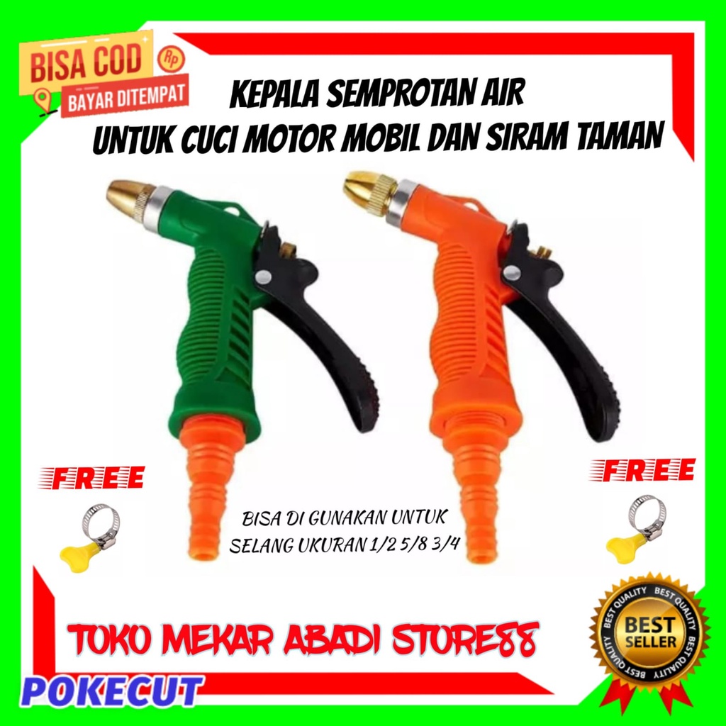 PROMO Semprotan Air Taman Kebun Hose Nozzle / Kepala Semprotan Selang air cuci motor mobil / Semprot