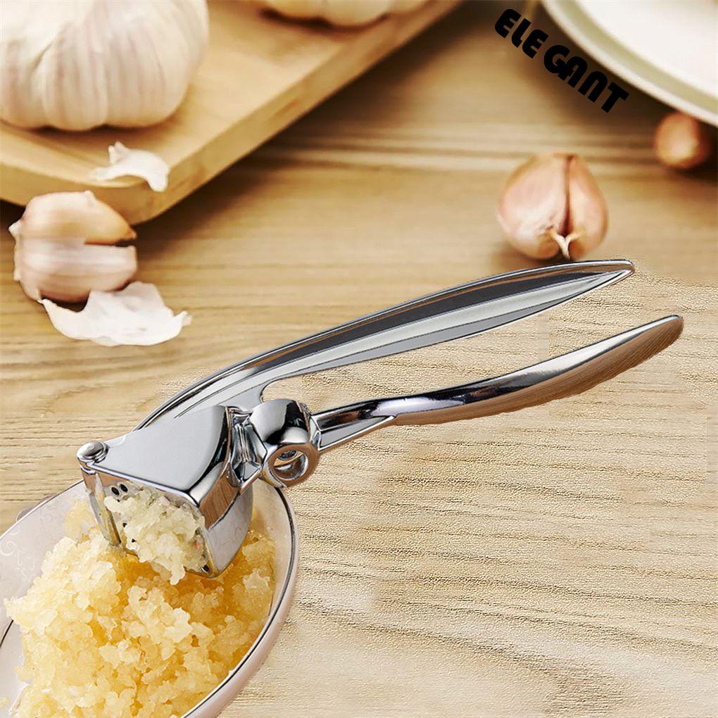 [Elegan] Garlic Presser Professional Metal Tahan Karat Mudah Bersih Aksesoris Dapur Alat Dapur