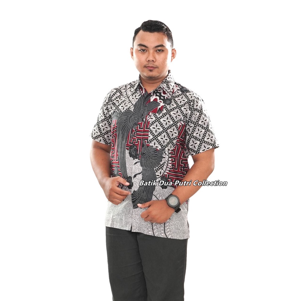 Couple Batik Atasan Batik Wanita Lengan 7/8 Kemeja Batik Pria Lengan Pendek Exclusive Bambang By Batik Dua Putri