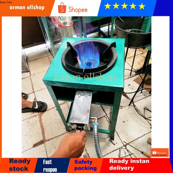 kompor gas tekanan tinggi/kompor gas api besar RINNAI HP300 1set lengkap