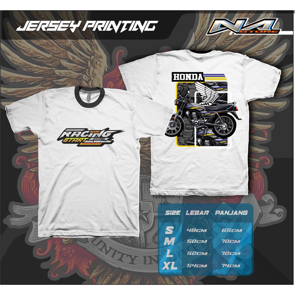 KAOS JERSEY RACING START HONDA GL PREMIUM QUALITY Custom - NA STORE