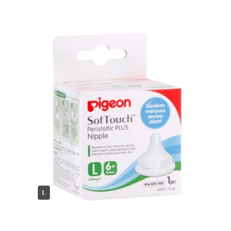 Pigeon Dot Peris Plus Nipple Box Isi 1 Pcs Dot Botol Pigeon Wide Neck - L