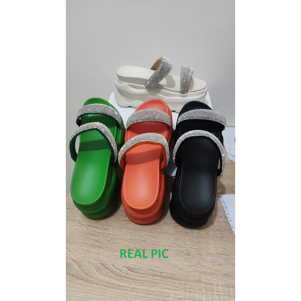 [KUALITAS PREMIUM] [JY] 1526 Sandal Wedges tali blink 9423 hak 8cm Impor good quality femin elegan