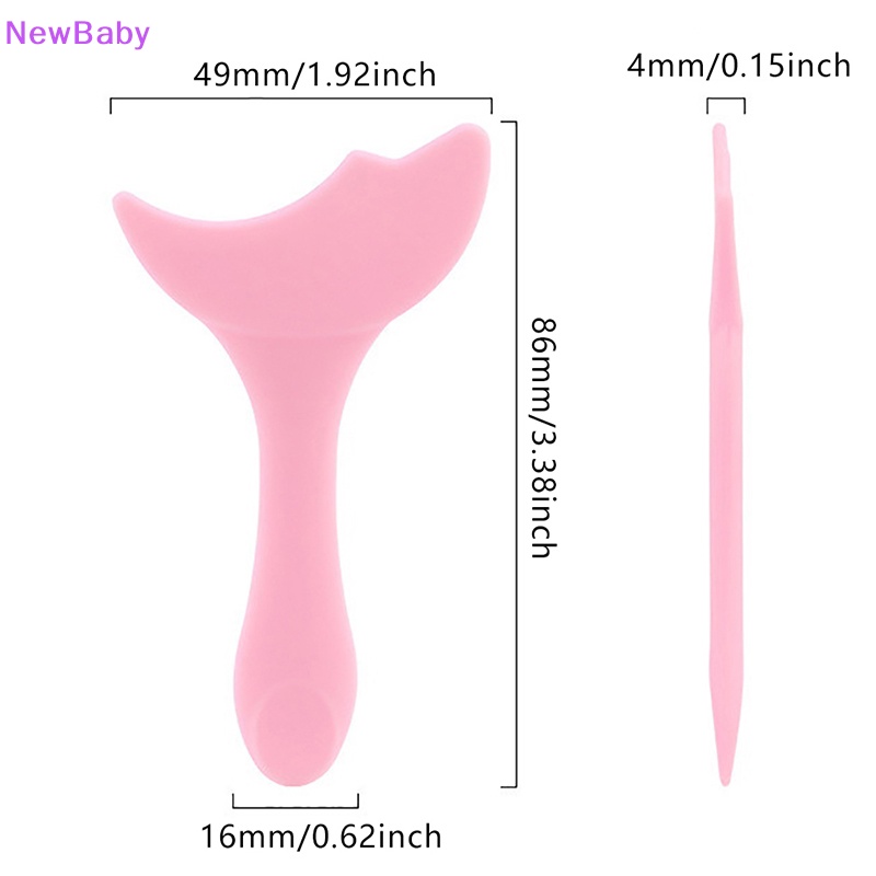 Newbaby Silikon Eyeliner Stensil Eyeshadow Pad Wanita Makeup Eyeshadow Aplikator ID
