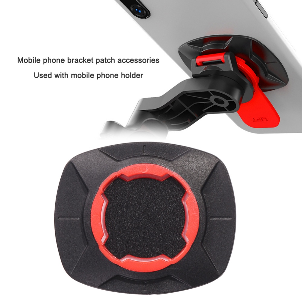 Bersepeda Handphone Hold Security Lock Patch Rotatable Sepeda Ponsel Bracket Patch Stang Sepeda Bracket Plat Stiker Motor Bersepeda Ponsel Holder Paster Untuk Ponsel 4.7-7.2 inch