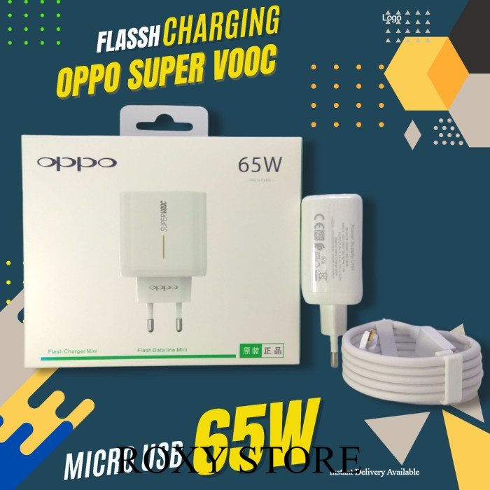 CHARGER OPPO SUPER VOOC 65W ORIGINAL 100%