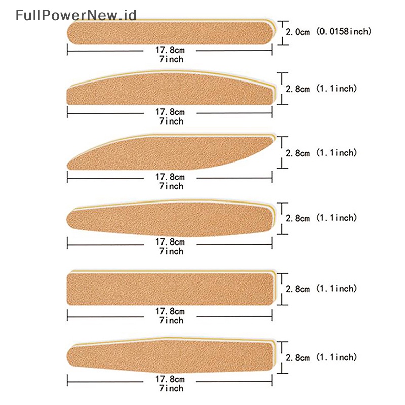 Power Nail File100 /180Alat Nail Buffer Double Side Untuk Manicure Pedicure Gel Polish ID