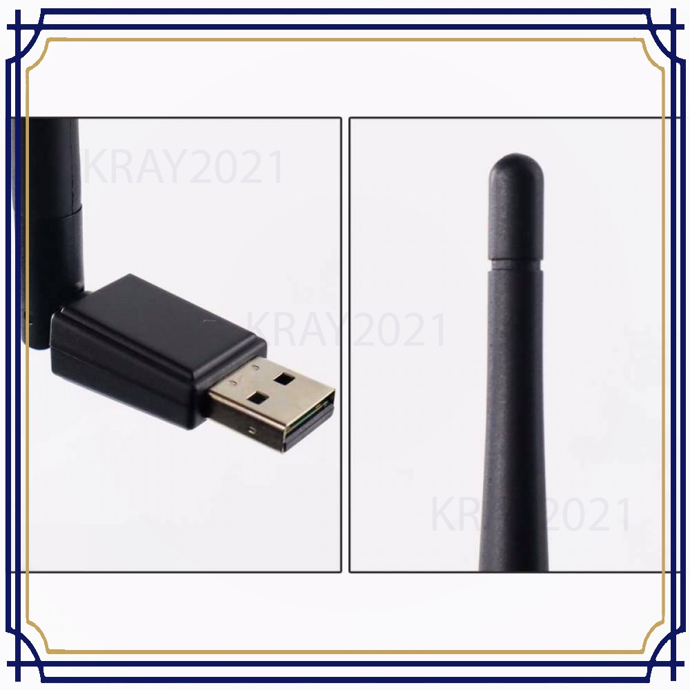 WiFi USB Adapter 802.11N 150Mbps 3dBi MT7601 with Antena -AP364