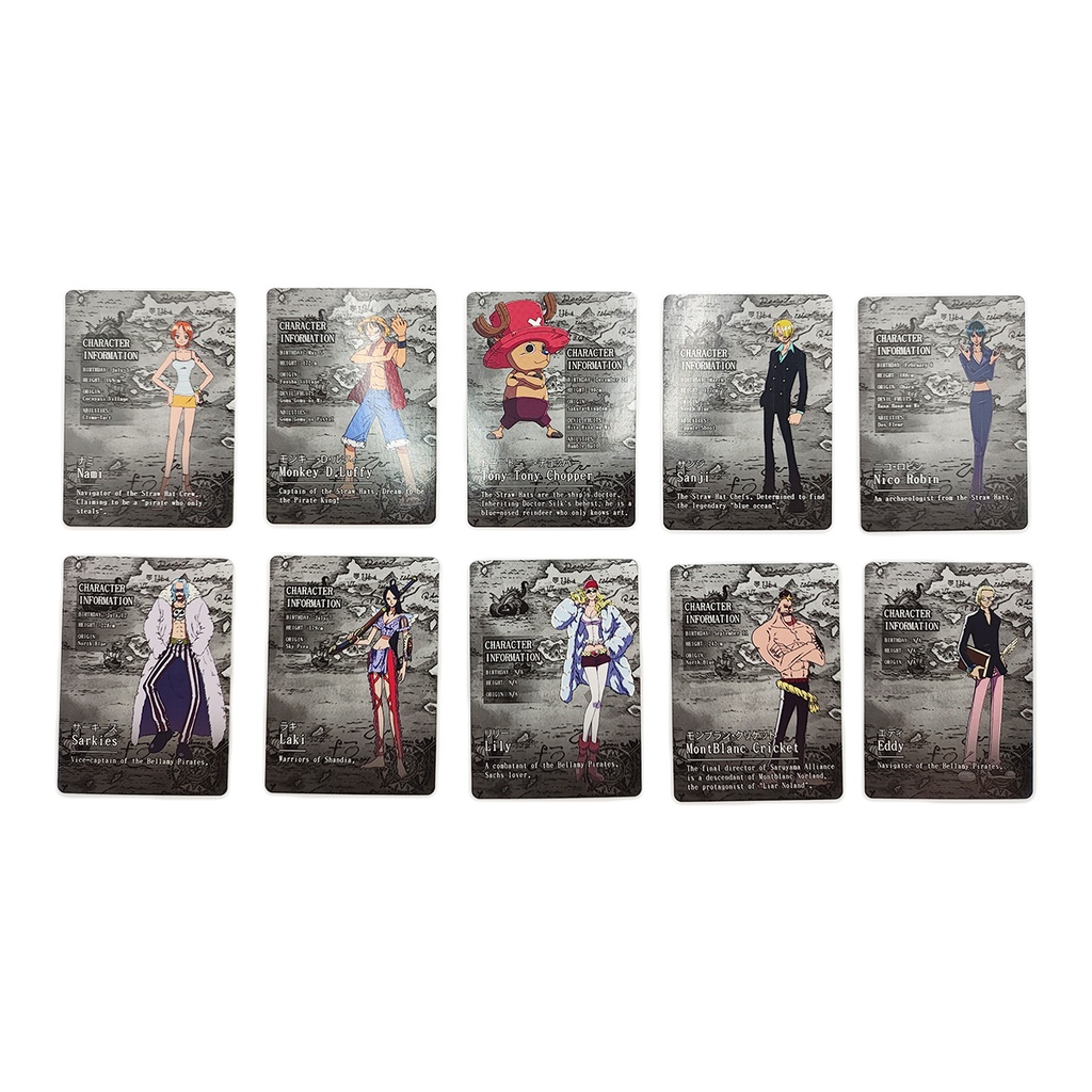 20pcs 40pcs Kartu Anime One Piece Luffy Nami Robin Zoro Pattern English Card Game Collections Mainan Untuk Penggemar Anak-Anak