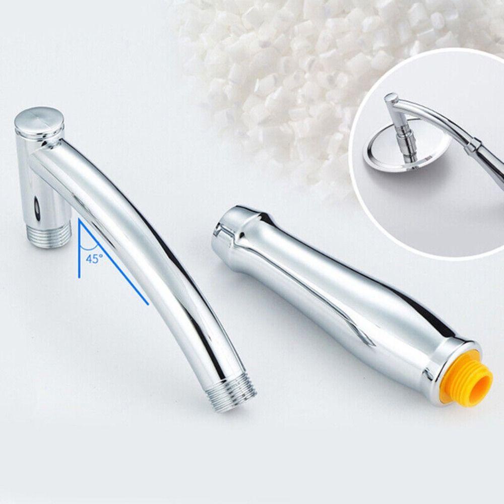 POPULAR Populer Shower Head Extension Arm Kit Adjustable Tangan ABS Silver Praktis Untuk Mandi
