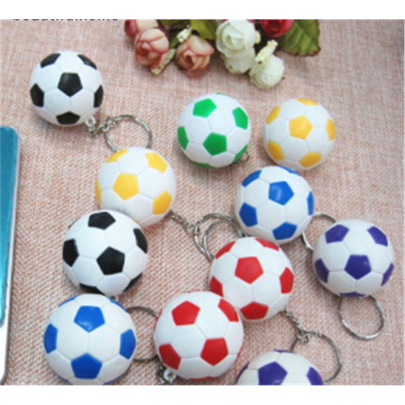 {beautifulhome} Sports metal Keychain Gantungan Kunci Mobil Football Soccor ball Pendant Keyring Toy.