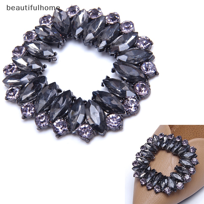 {beautifulhome} Women Shoes Clips DIY Sepatu Ch Perhiasan Sepatu Bunga Hias Aksesoris.