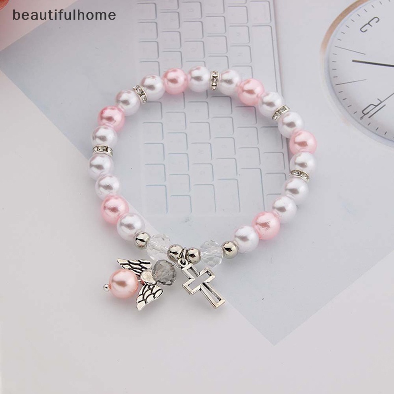 {beautifulhome} Baby Shower Favor Gelang Baptis Angel Baby Shower Gadis Cowok Hadiah Baptis.