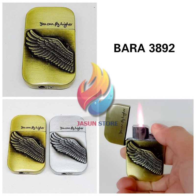 BAYAR COD! korek api bara las motif sayap unik
