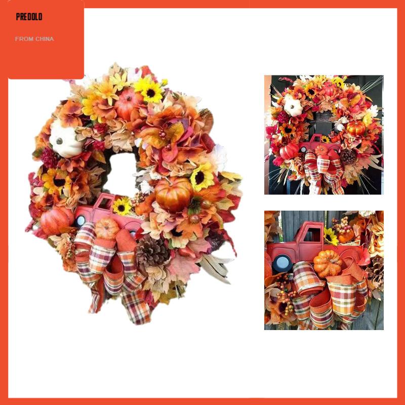[Predolo] Karangan Bunga Panen 45cm 17 ''Karangan Bunga Syukuran Untuk Musim Gugur Farmhouse Rumah Pesta