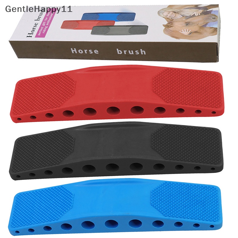 Gentlehappy 6in1 Sikat Kuda Penghilang Sikat Pijat Rambut Sweat Cleaning Kit Scrubber Grooming id