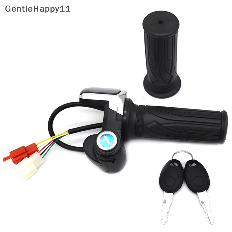 Gentlehappy Throttle Sepeda Listrik Akselerator 36V48V Untuk E-bike/ Stang Throttle Aksesori Skuter Listrik Dengan Display LED id