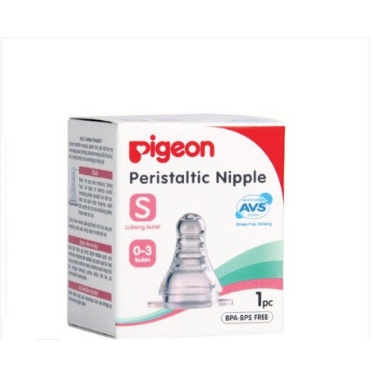 PIGEON Dot Peristaltic Slim Neck Nipple Box 1 Pcs - Size S