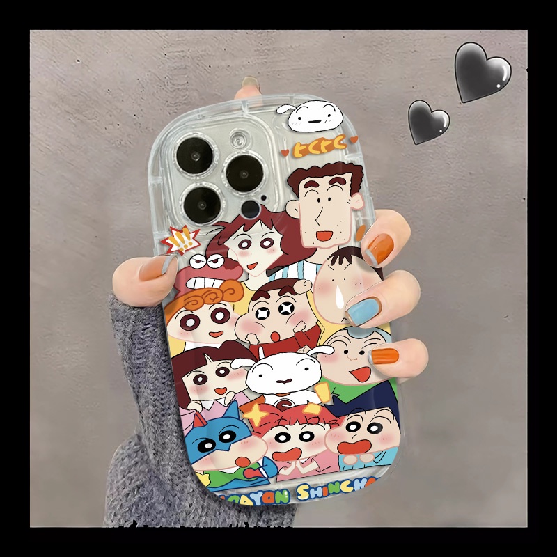 IPHONE Casing Ponsel Lembut Transparan Kompatibel Untuk Iphone14 13 12 11 Pro Max Casing XS X XR Silikon Keluarga Lucu Shockproof Cover Cell Precticer