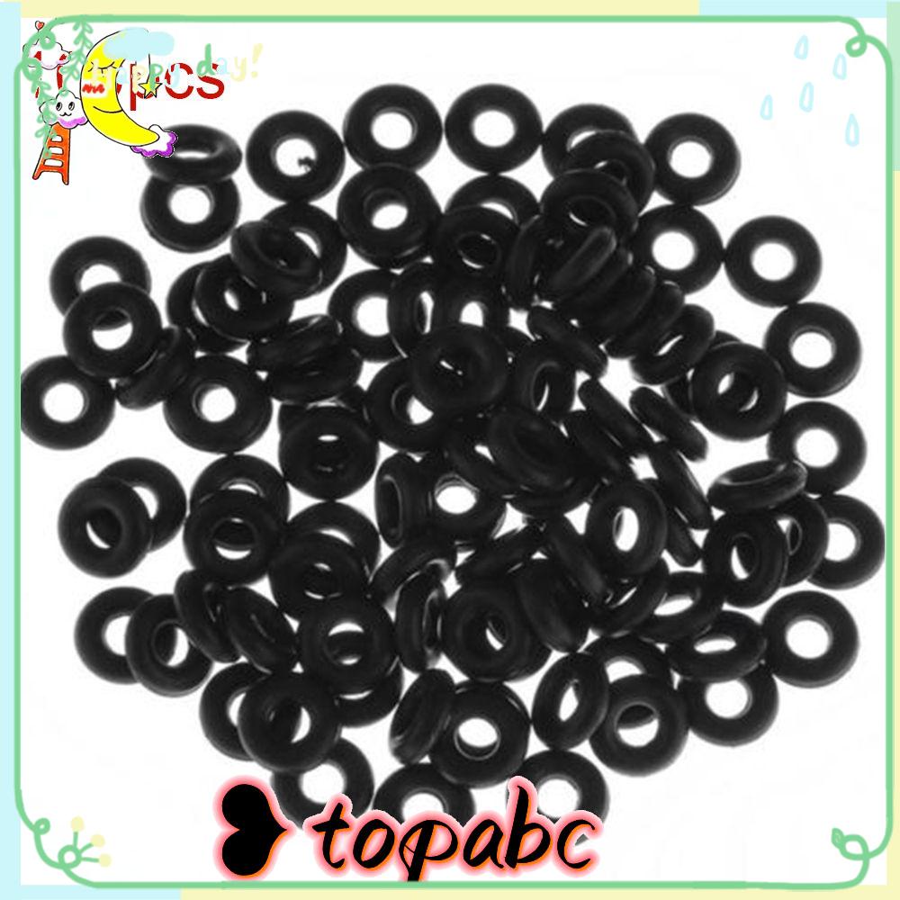 TOP 100pcs /Set O-Rings Cacing Wacky Rig Ledeng Gigitan Ikan Karet Hitam