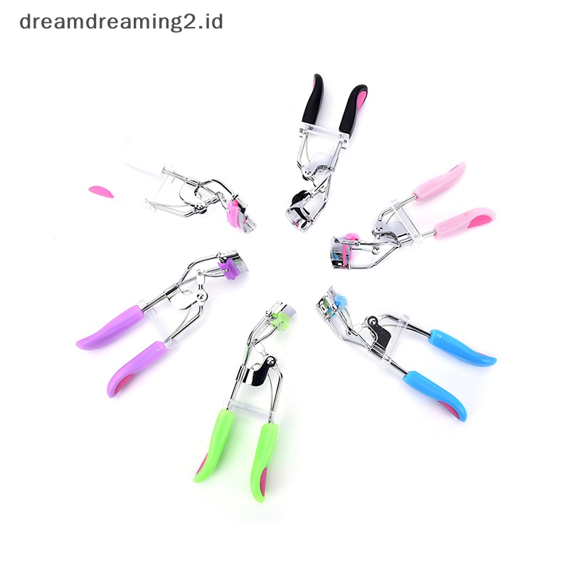 (drea) Pro Handle Eye Curling Penjepit Bulu Mata Klip Kecantikan Makeup Alat Bulu Mata Dengan Sisir //