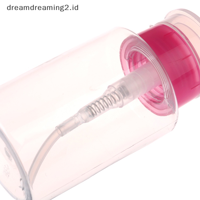 (drea) Peralatan Nail Art 160ml Kosong Pump Dispenser Remover Clean bottle Botol mini //