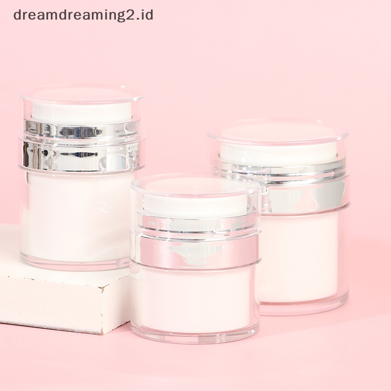 (drea) Toples Airless Pump Wadah Kosmetik Makeup Kosong Isi Ulang Botol Lotion DIY//