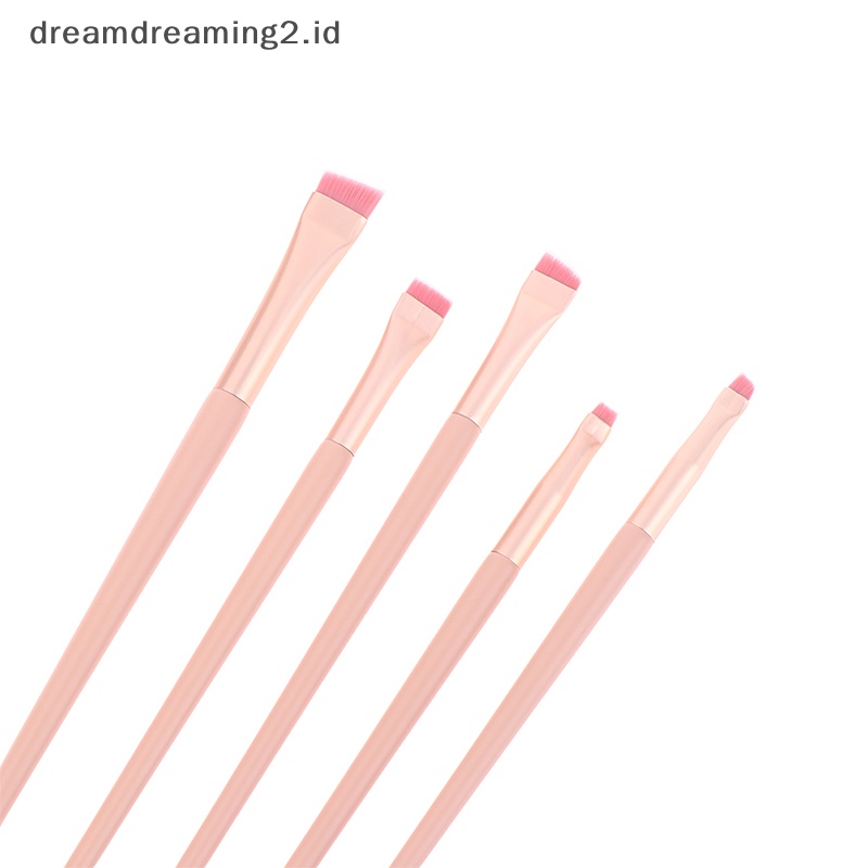 (drea) Sikat Bedak Alis Mata Pisau Makeup Brushes Gepeng Bevel Mata Liner Cream //