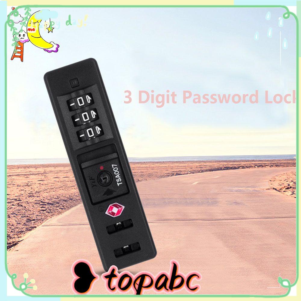 TOP Gembok Kunci Kode TSA Customs Pengaman Pelindung Koper Aman Code Lock