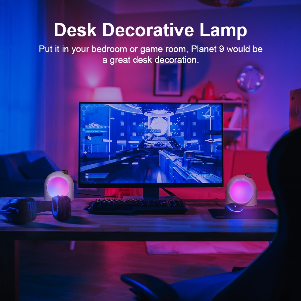 DIVOOM Planet-9 - Customizable DIY Smart Mood Lamp - 2500mAh Battery